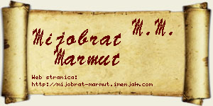 Mijobrat Marmut vizit kartica